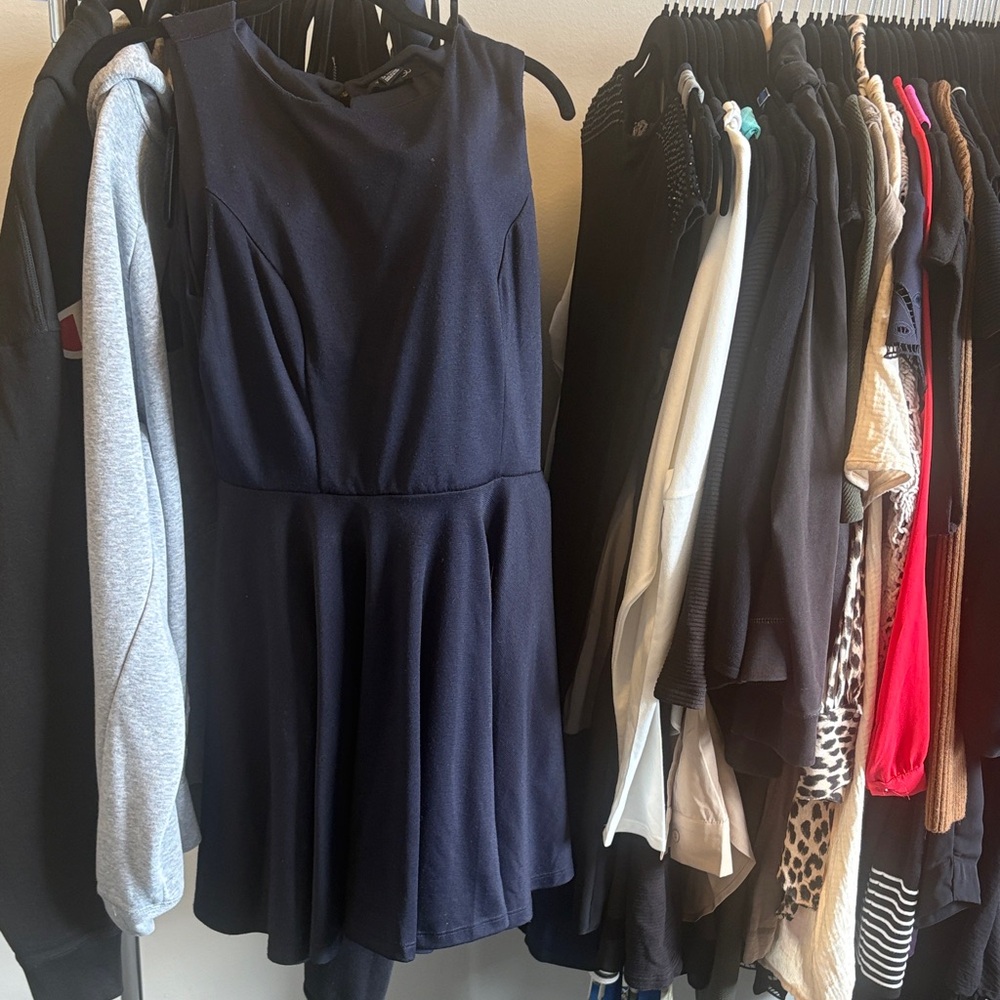 Forever 21 Navy Midi Dress